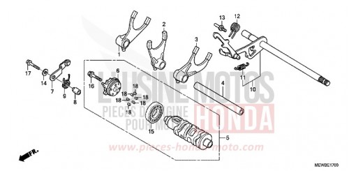 BARILLET DE SELECTION NT700VB de 2011